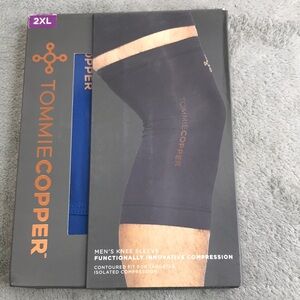 Tommie Copper Men's Cobalt Blue Contoured Knee Sleeve 2XL New